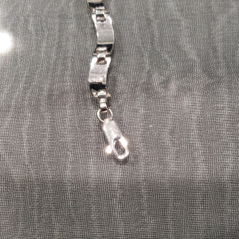 Vintage Solid Sterling Silver Bracelet - image 4